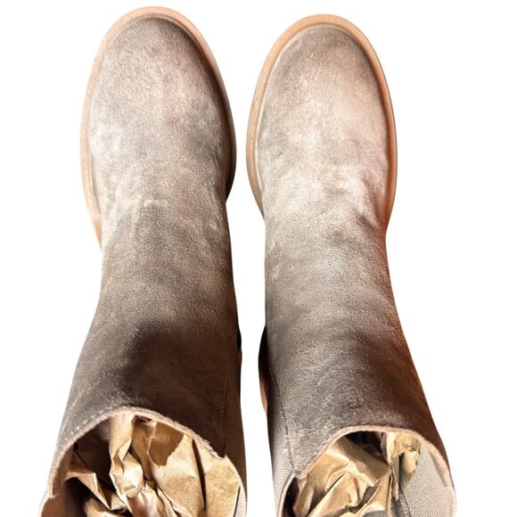 Dolce Vita Gage Crepe Gore Suede Chunky Block Heel Ankle Boot Size 9 M - Picture 11 of 16